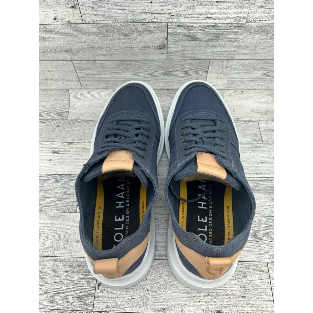 Cole Haan GrandPro Rally Canvas Court Sneakers Navy Blue Men Sz 8M C34716